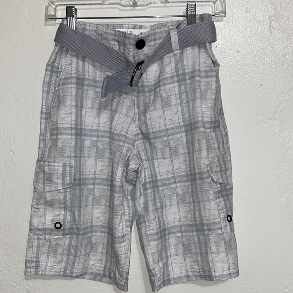 Matix Other - Matix gray & white shorts with belt size 12